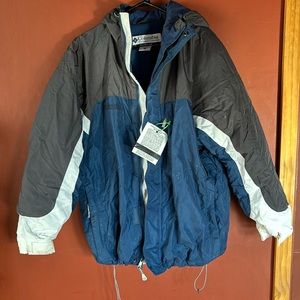 Columbia Snow Jacket, Men’s Large, Navy/Black/White